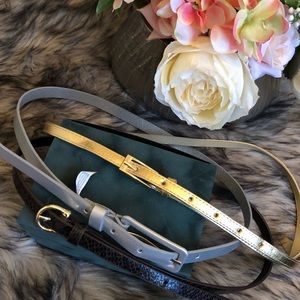 3 items for $25❣️❣️❣️ SALE ❣️❣️❣️
Skinny Belt Bundle